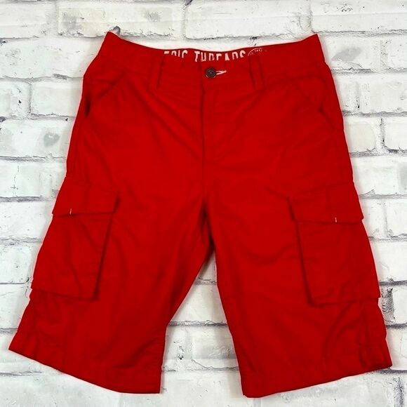 Epic Threads Boys Red Cargo Shorts | Size 12 - Picture 8 of 14